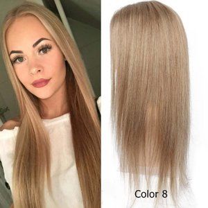 100% Human Hair Lace Front, Ash Brown/Blonde 26"